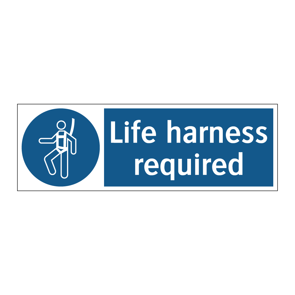 Life harness required