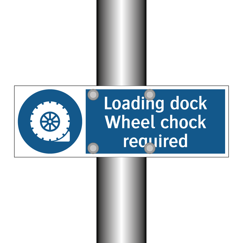 Loading dock Wheel chock required