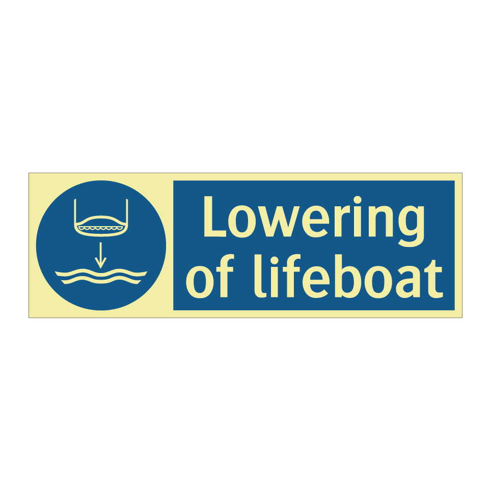 Lowering of lifeboat