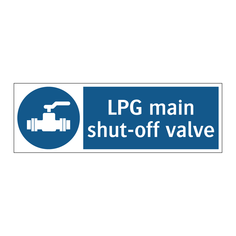 LPG main shut-off valve
