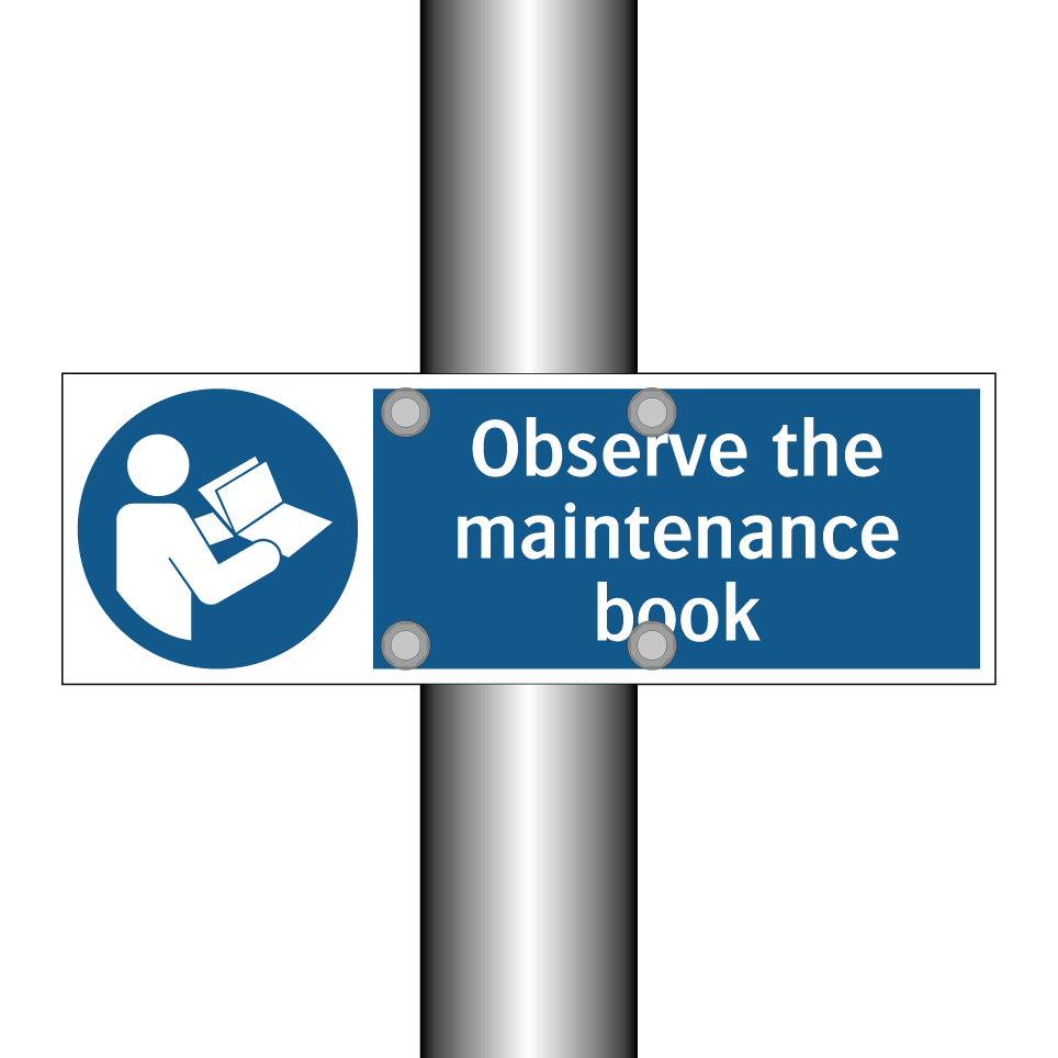 Observe the maintenance book