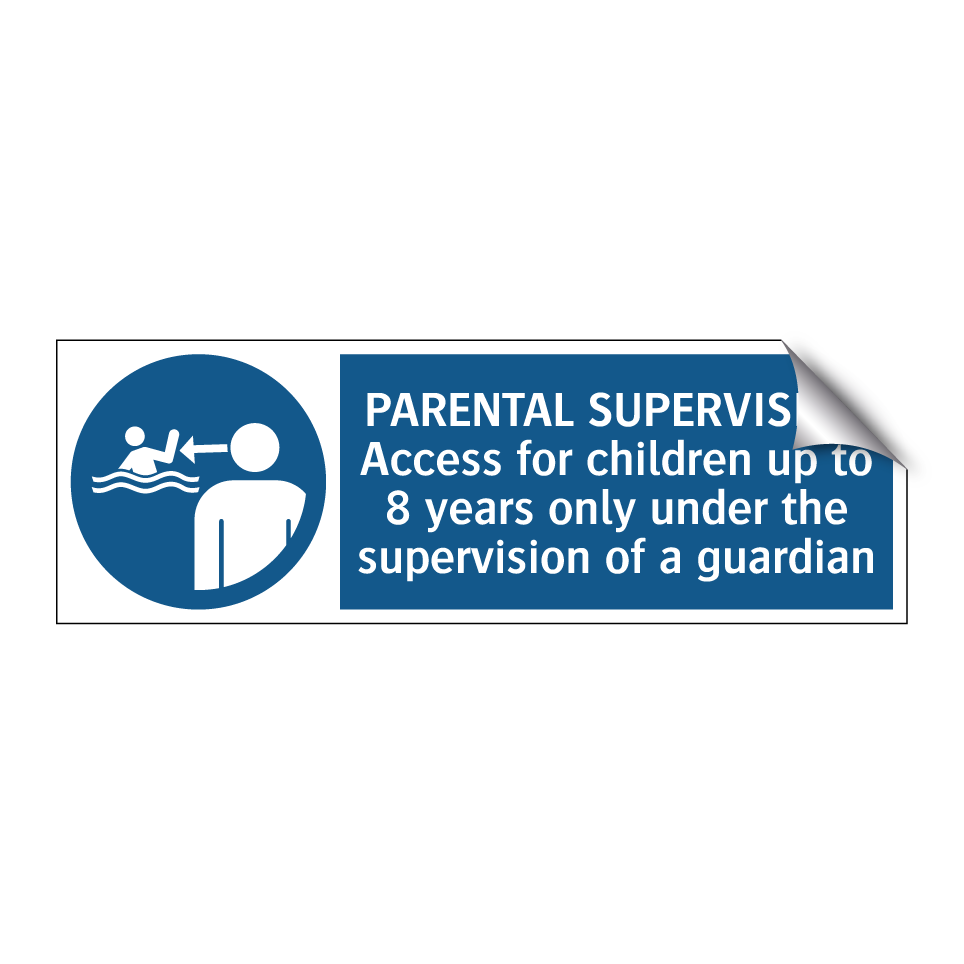 PARENTAL SUPERVISION Access for children up to 8 years only under the supervision of a guardian