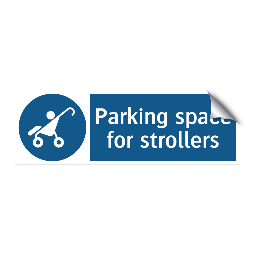 Parking space for strollers