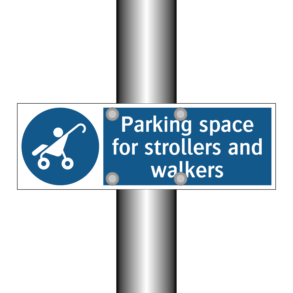 Parking space for strollers and walkers