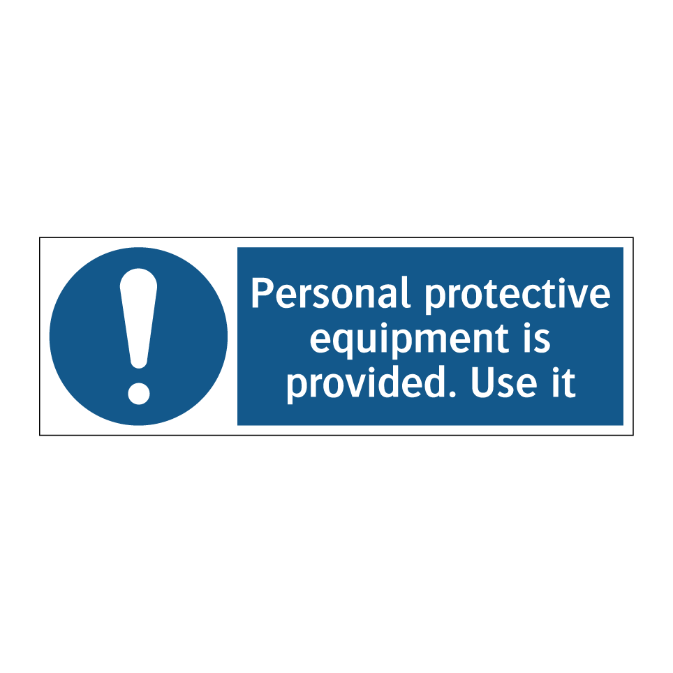 Personal protective equipment is provided. Use it