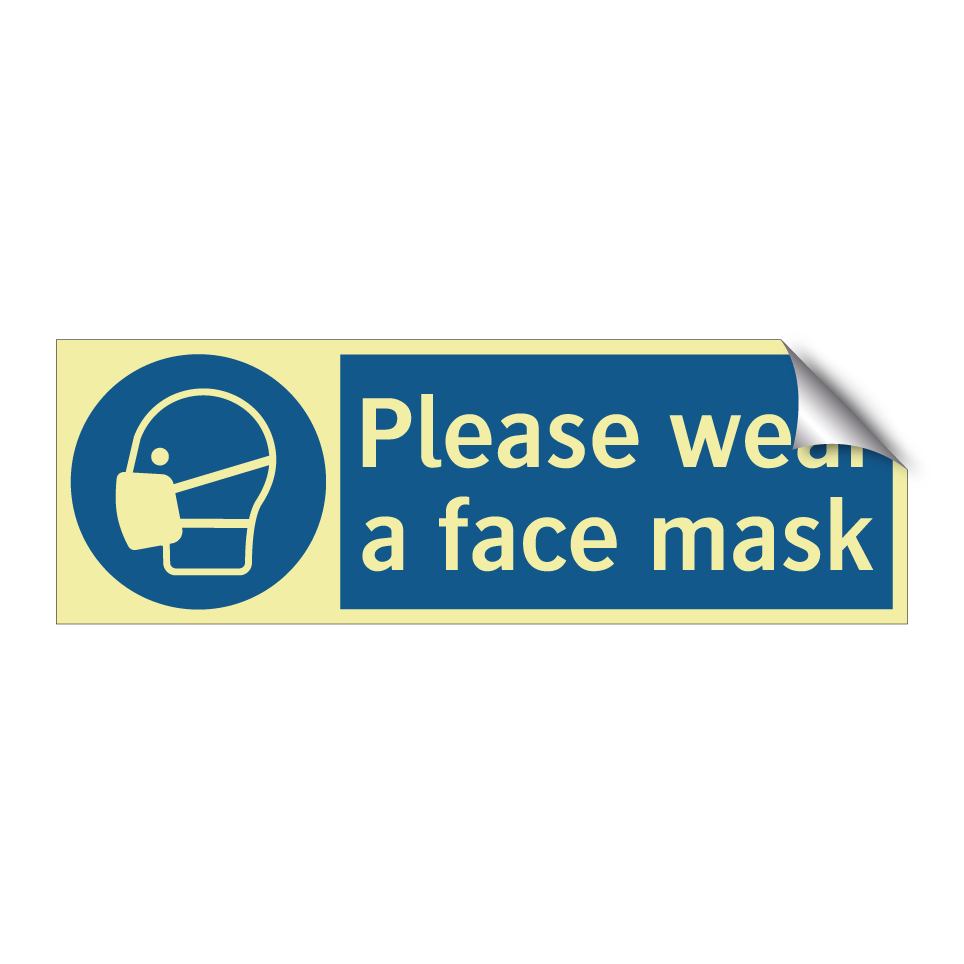 Please wear a face mask