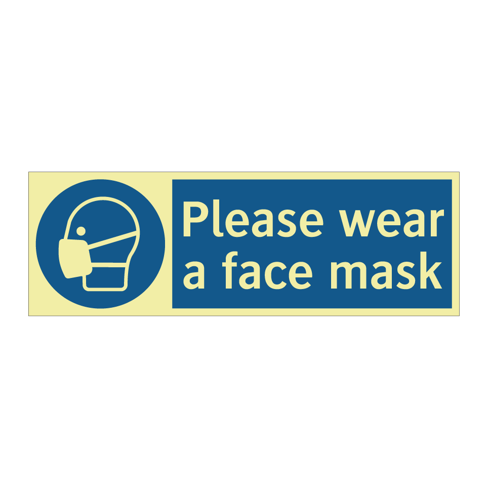 Please wear a face mask