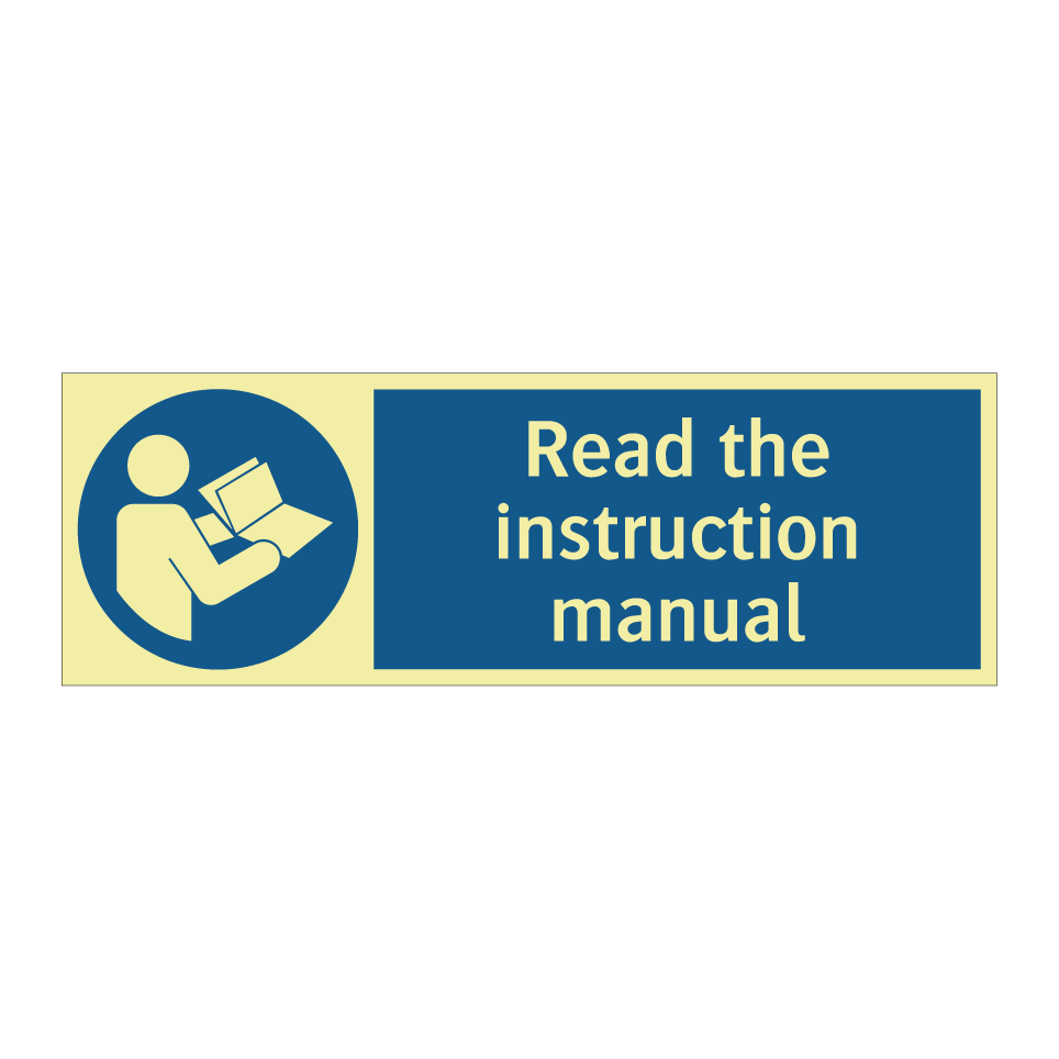 Read the instruction manual