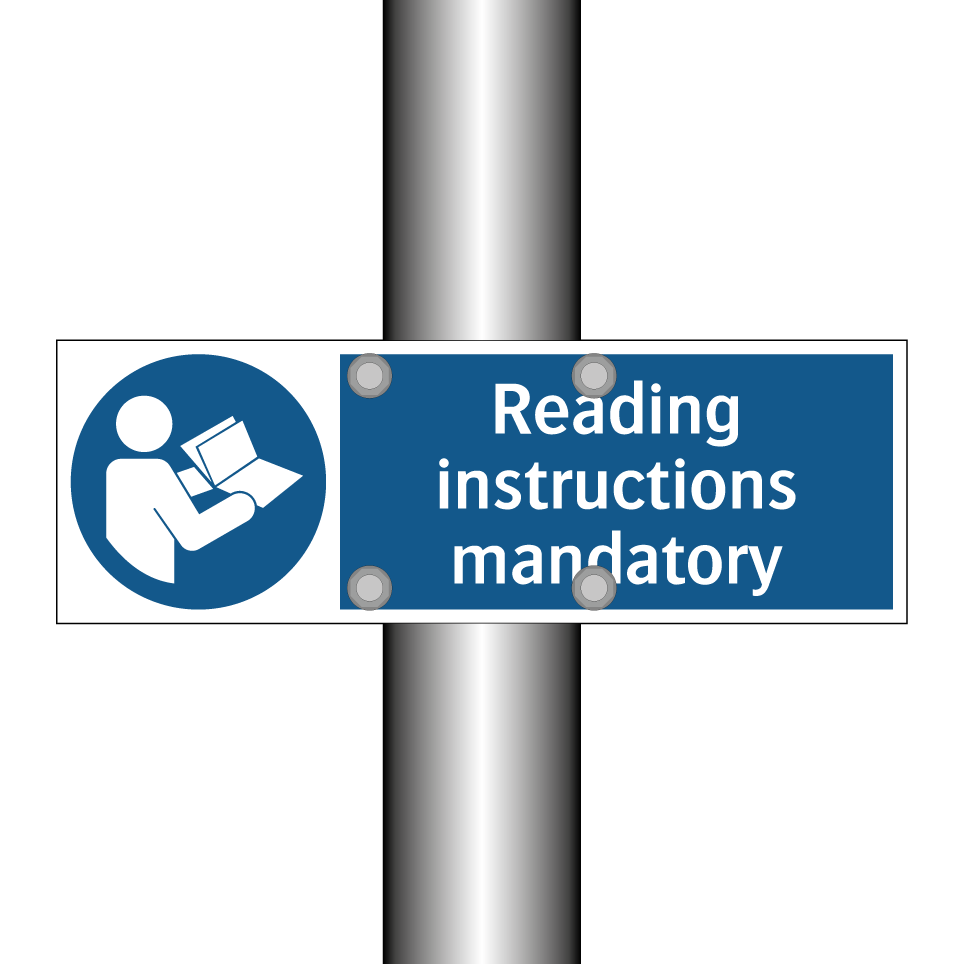 Reading instructions mandatory