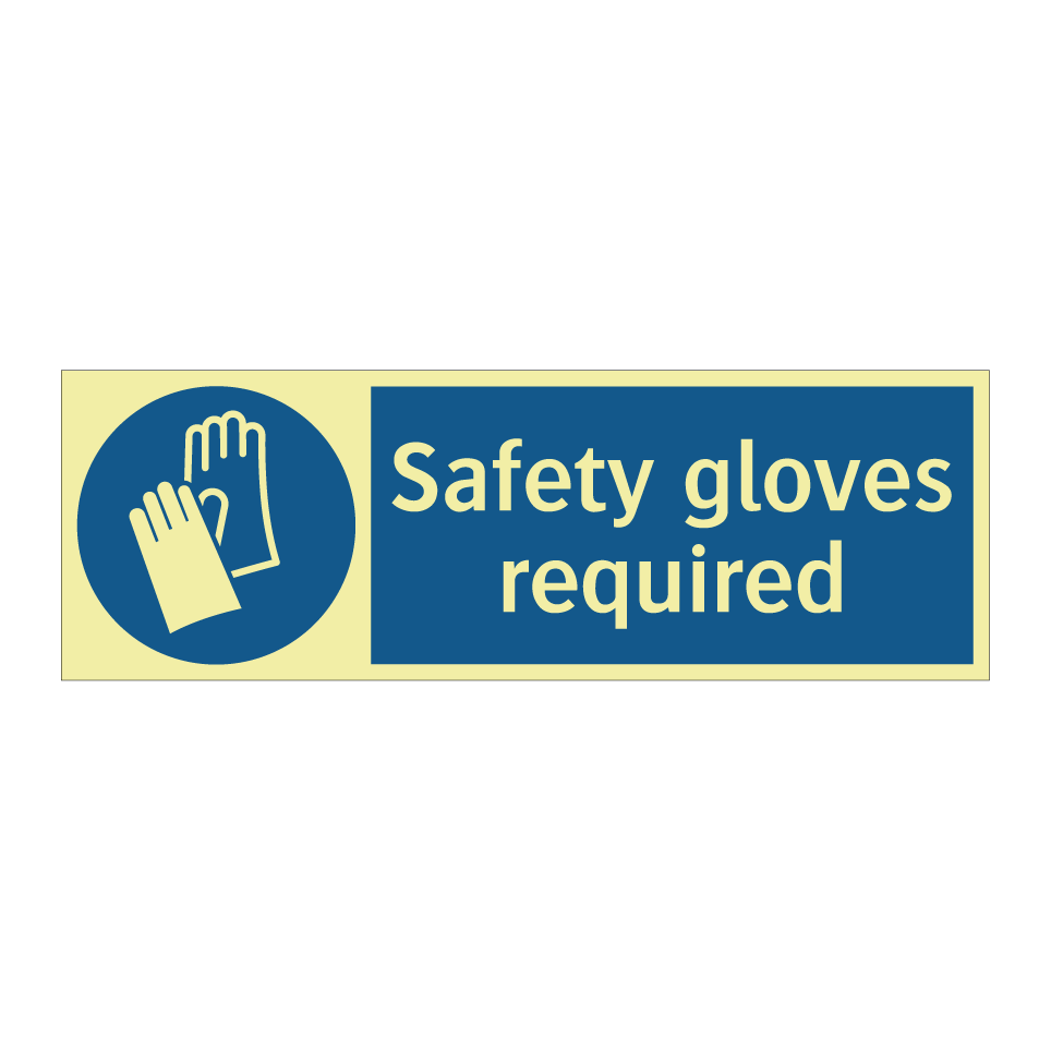 Safety gloves required