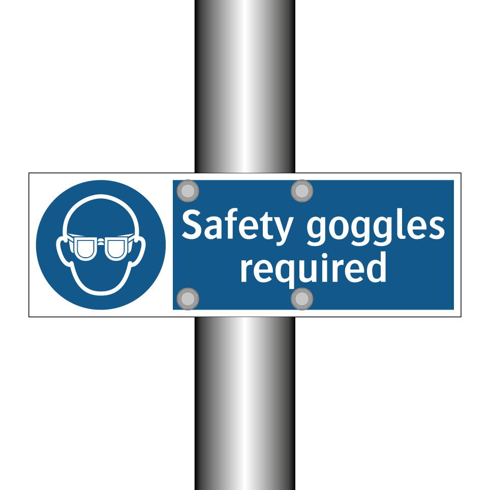Safety goggles required