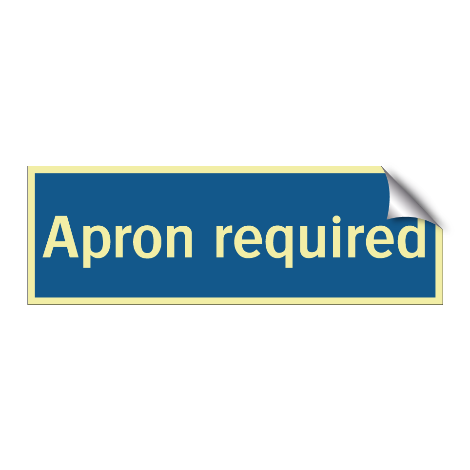 Apron required