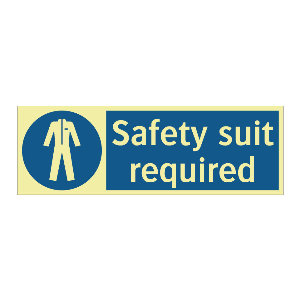 Safety suit required