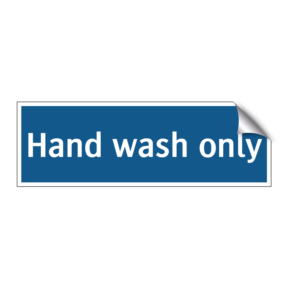 Hand wash only