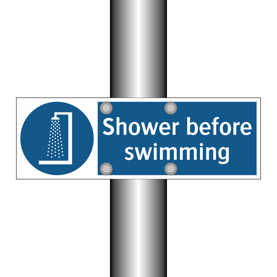 Shower before swimming