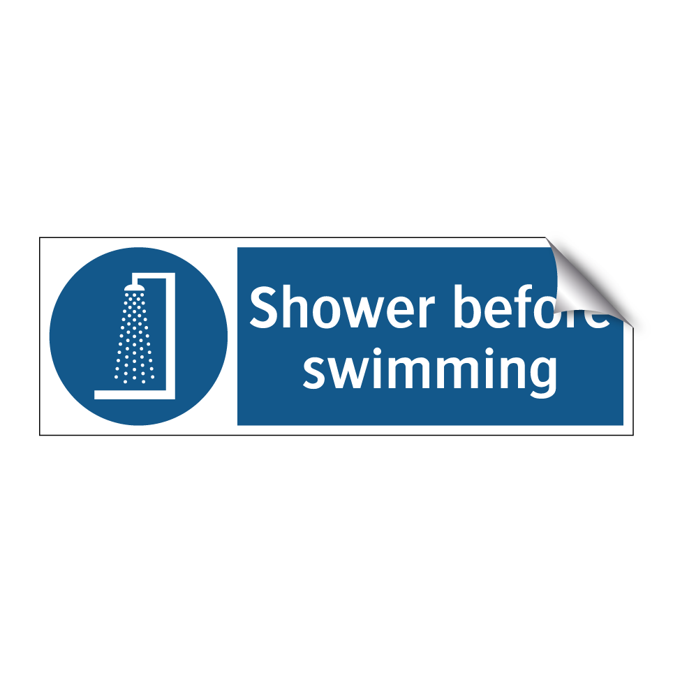 Shower before swimming