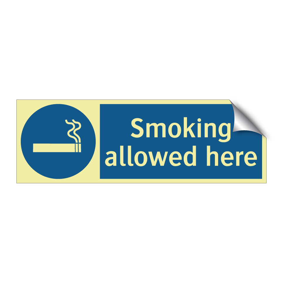 Smoking allowed here