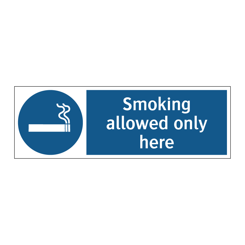 Smoking allowed only here