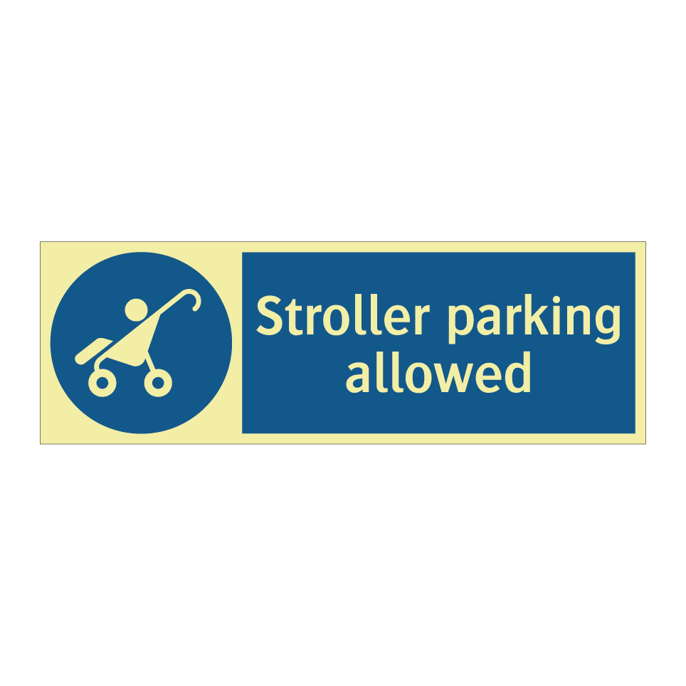 Stroller parking allowed