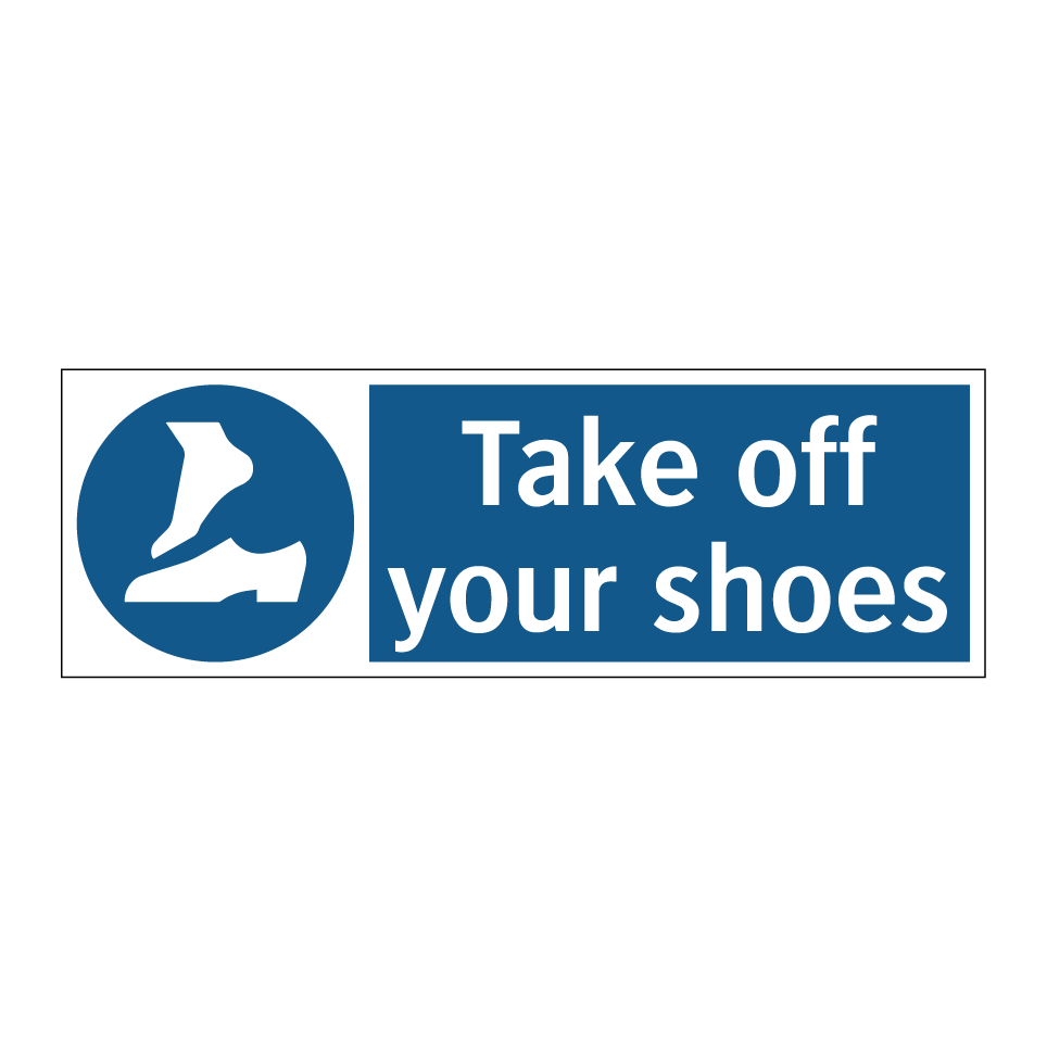 Take off your shoes