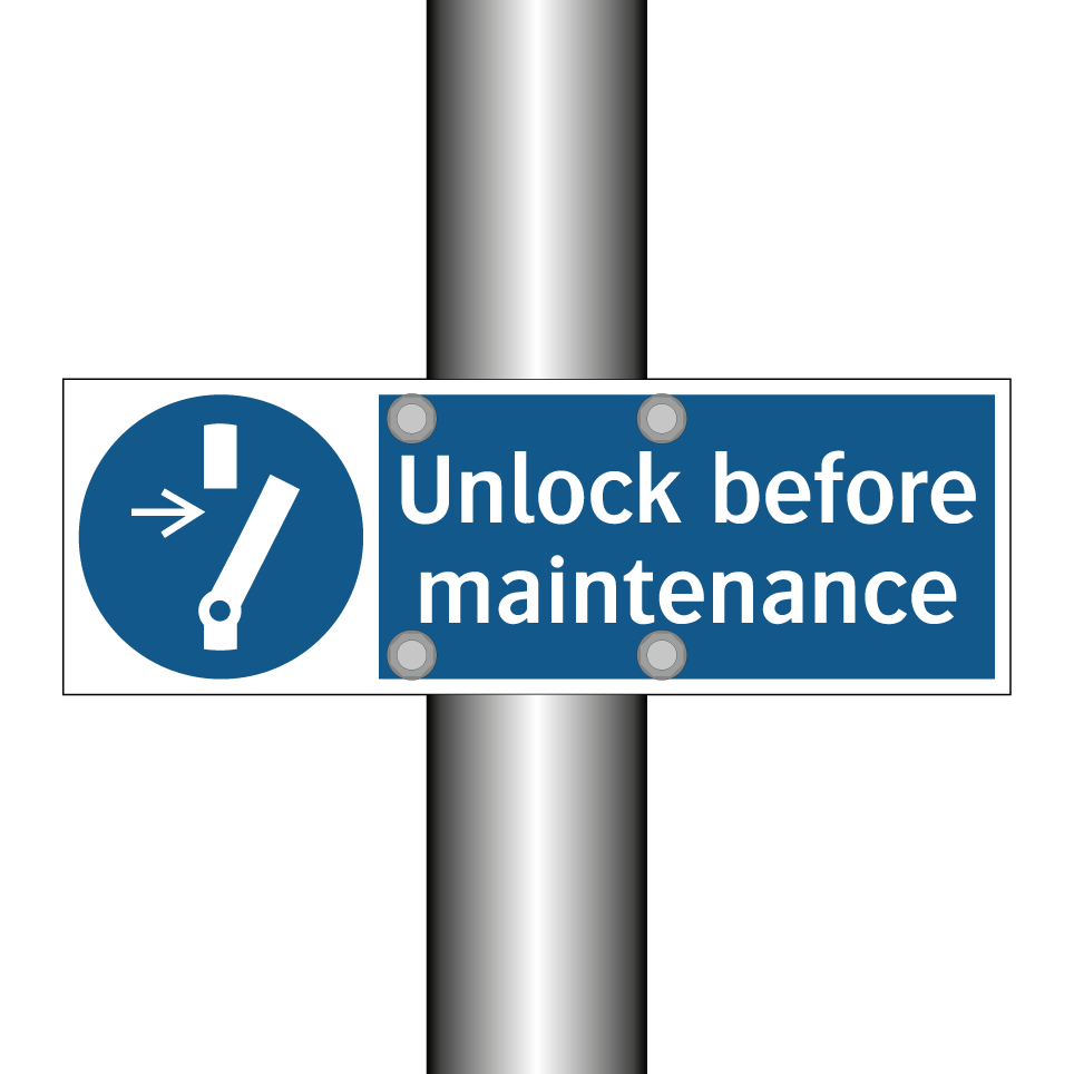 Unlock before maintenance