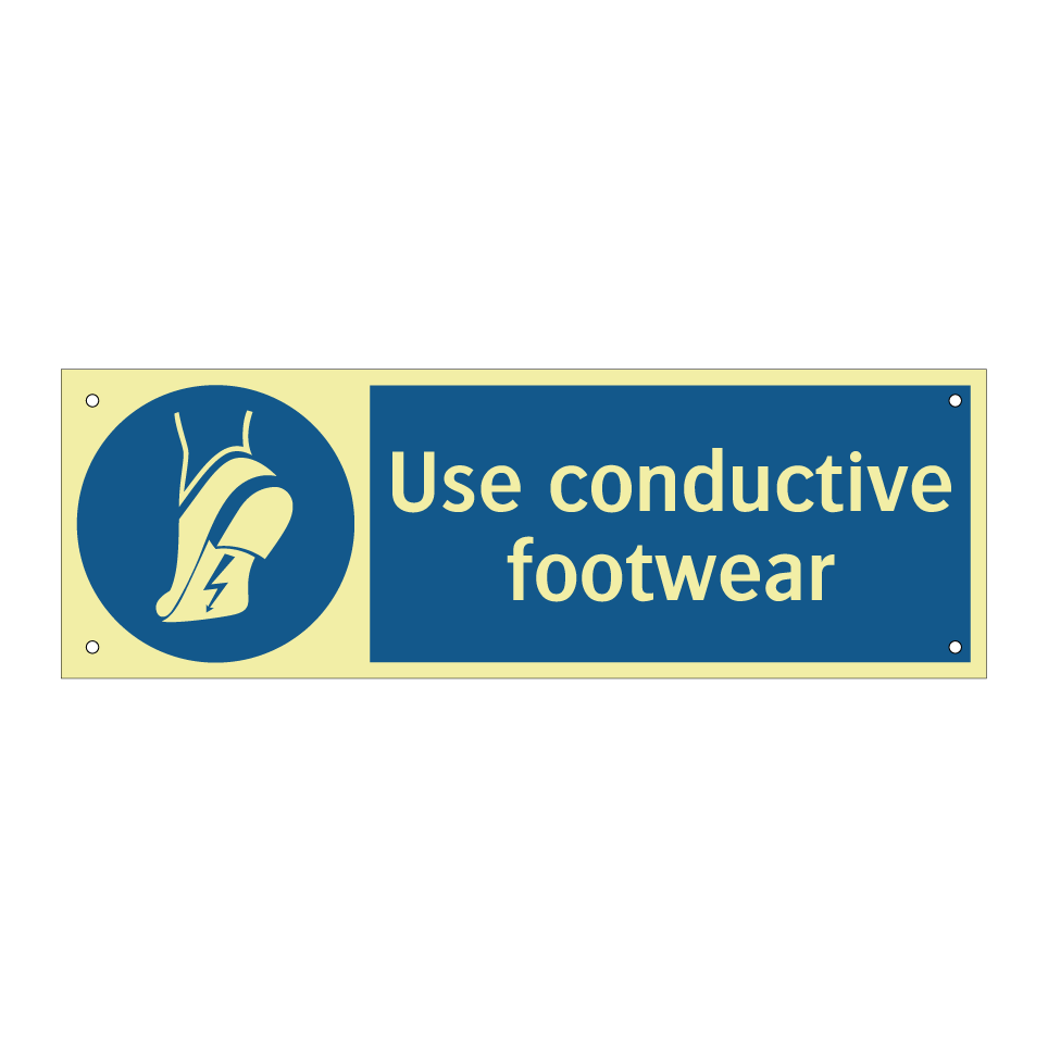 Use conductive footwear