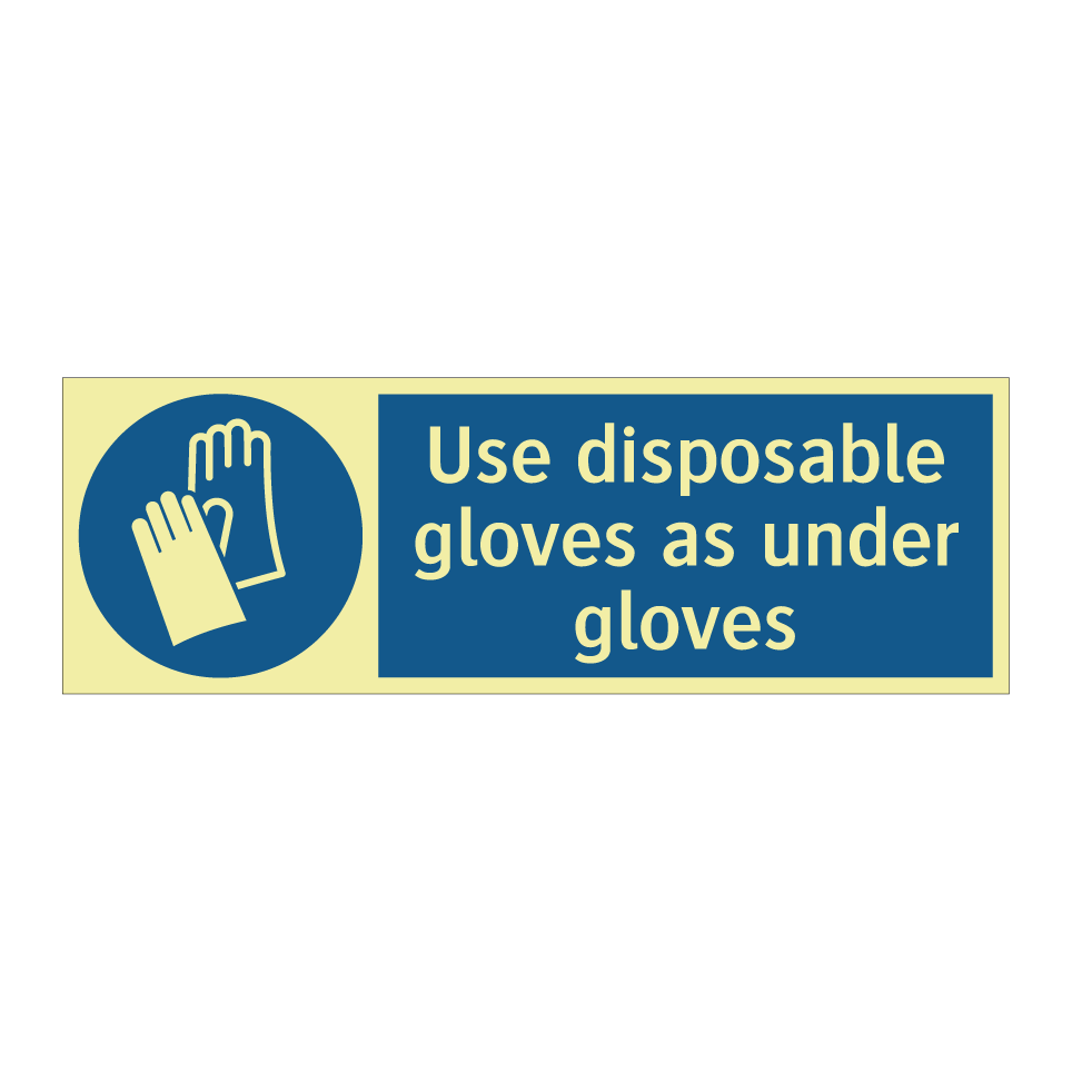 Use disposable gloves as under gloves