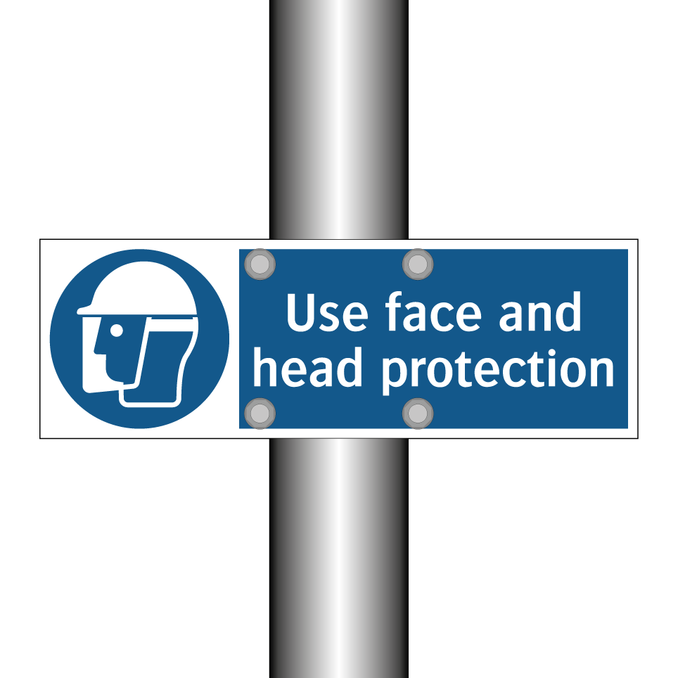 Use face and head protection