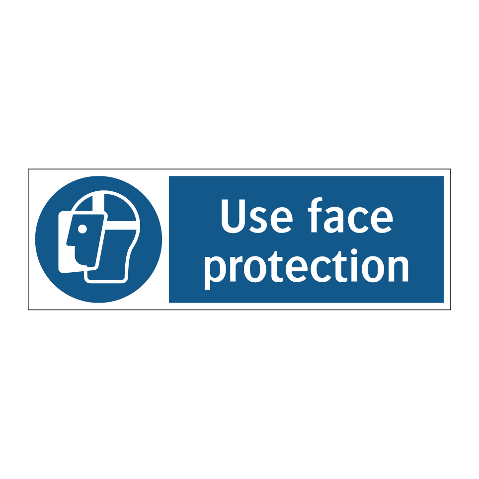 Use face protection
