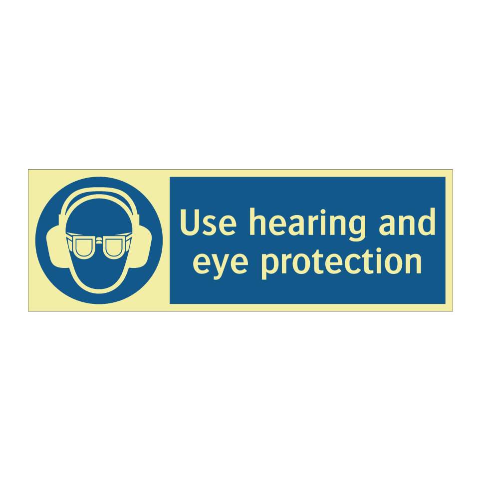 Use hearing and eye protection
