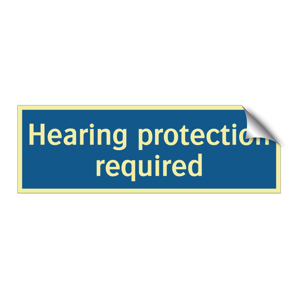Hearing protection required