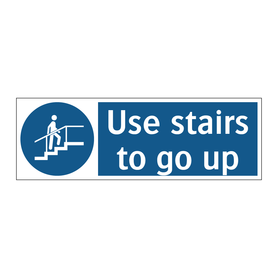 Use stairs to go up