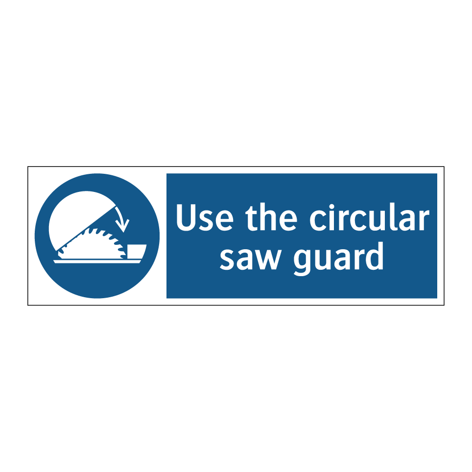 Use the circular saw guard
