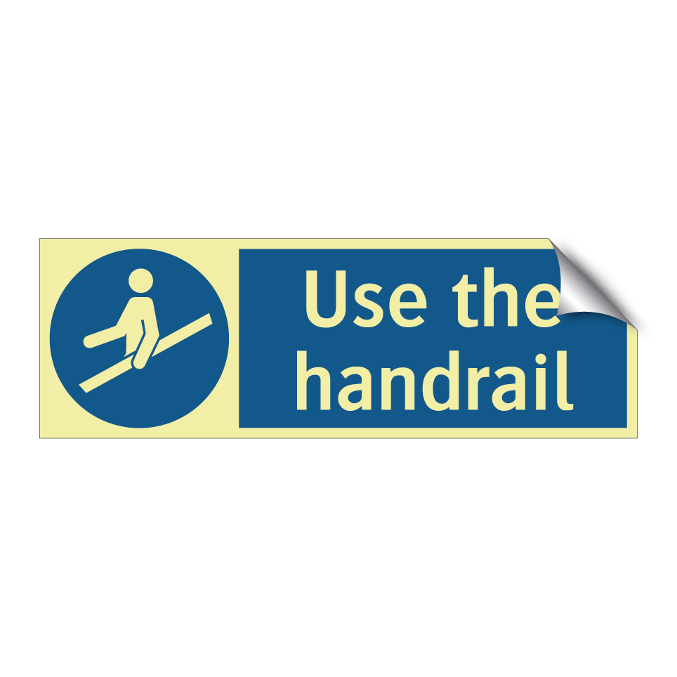 Use the handrail
