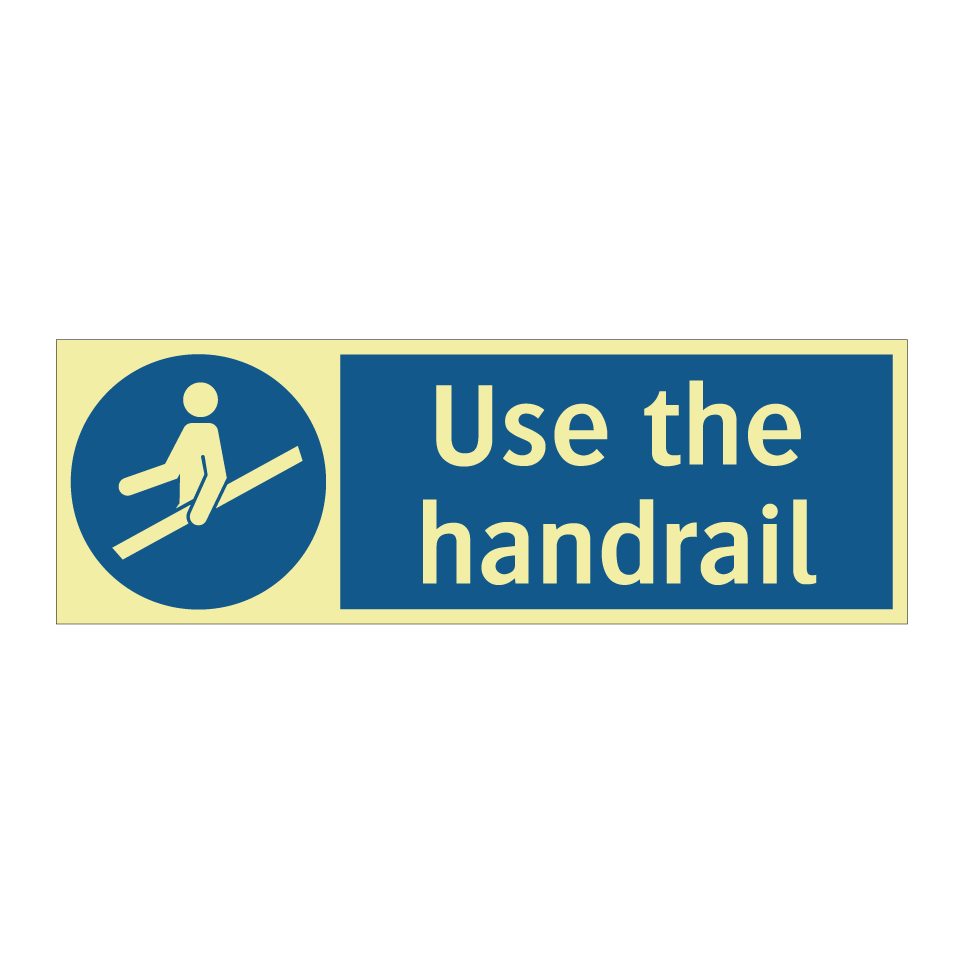 Use the handrail