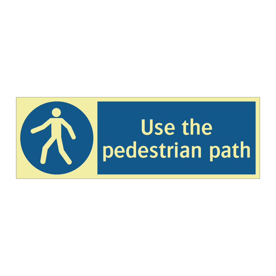 Use the pedestrian path