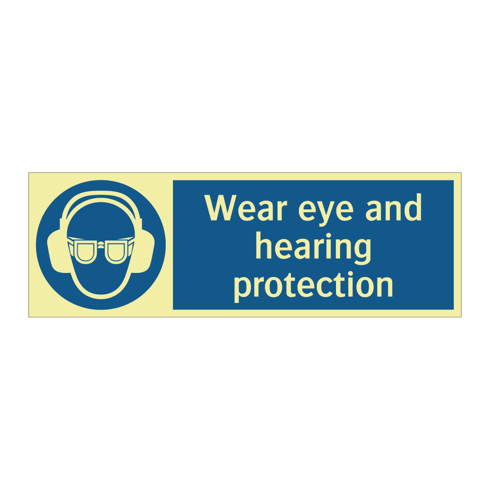 Wear eye and hearing protection