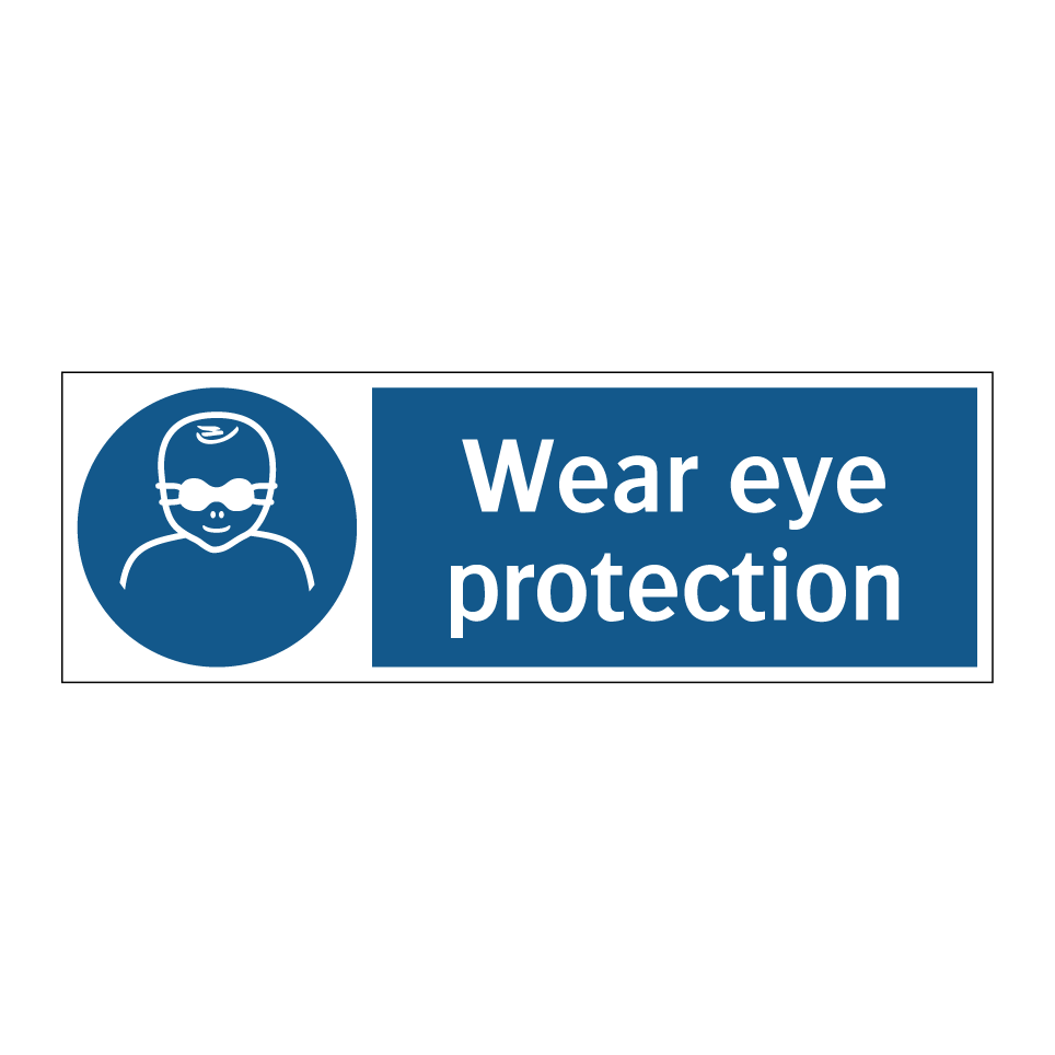 Wear eye protection
