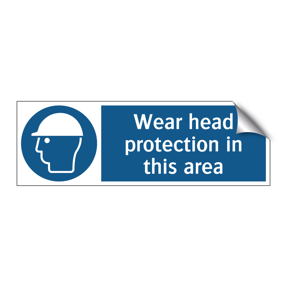 Wear head protection in this area