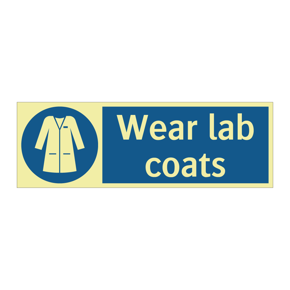 Wear lab coats