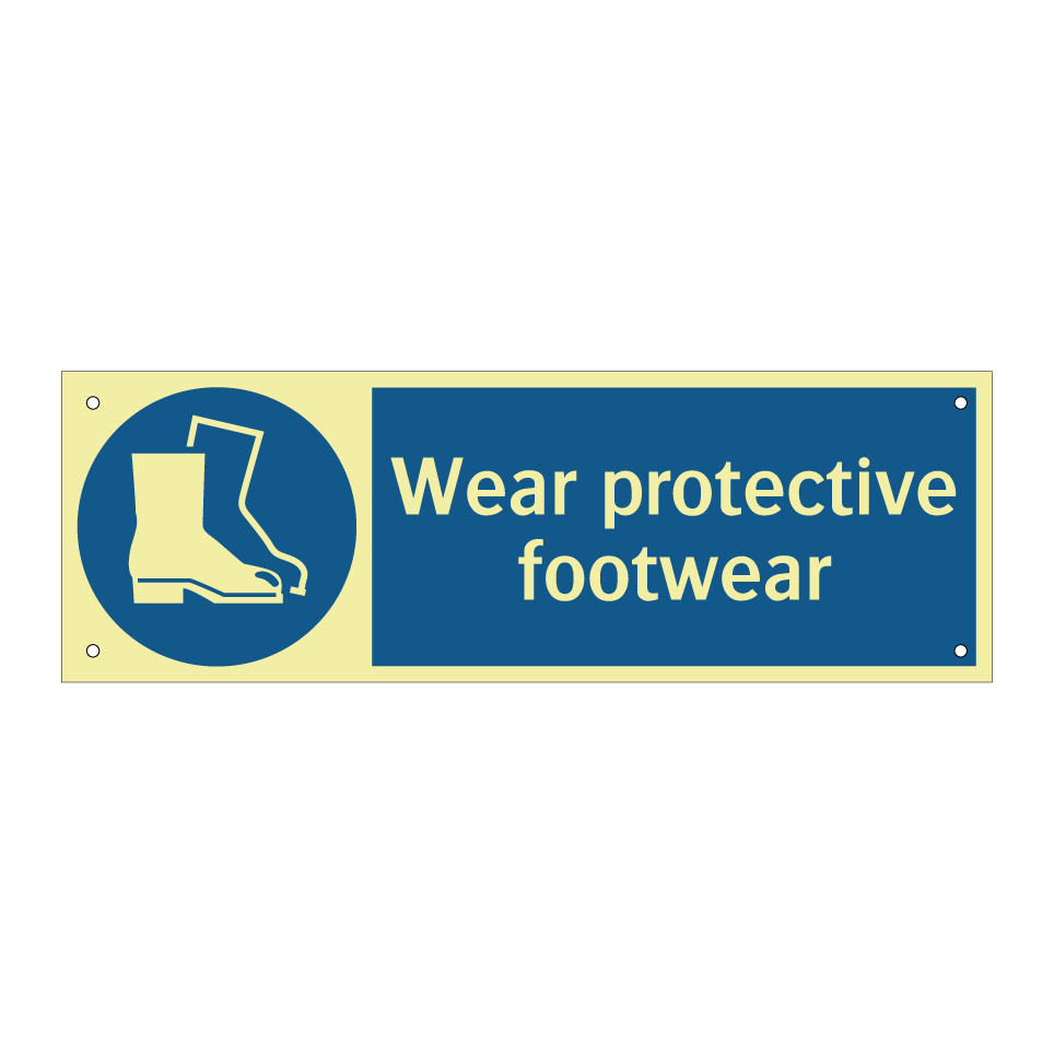 Wear protective footwear
