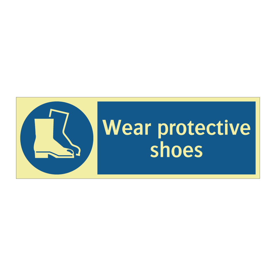 Wear protective shoes
