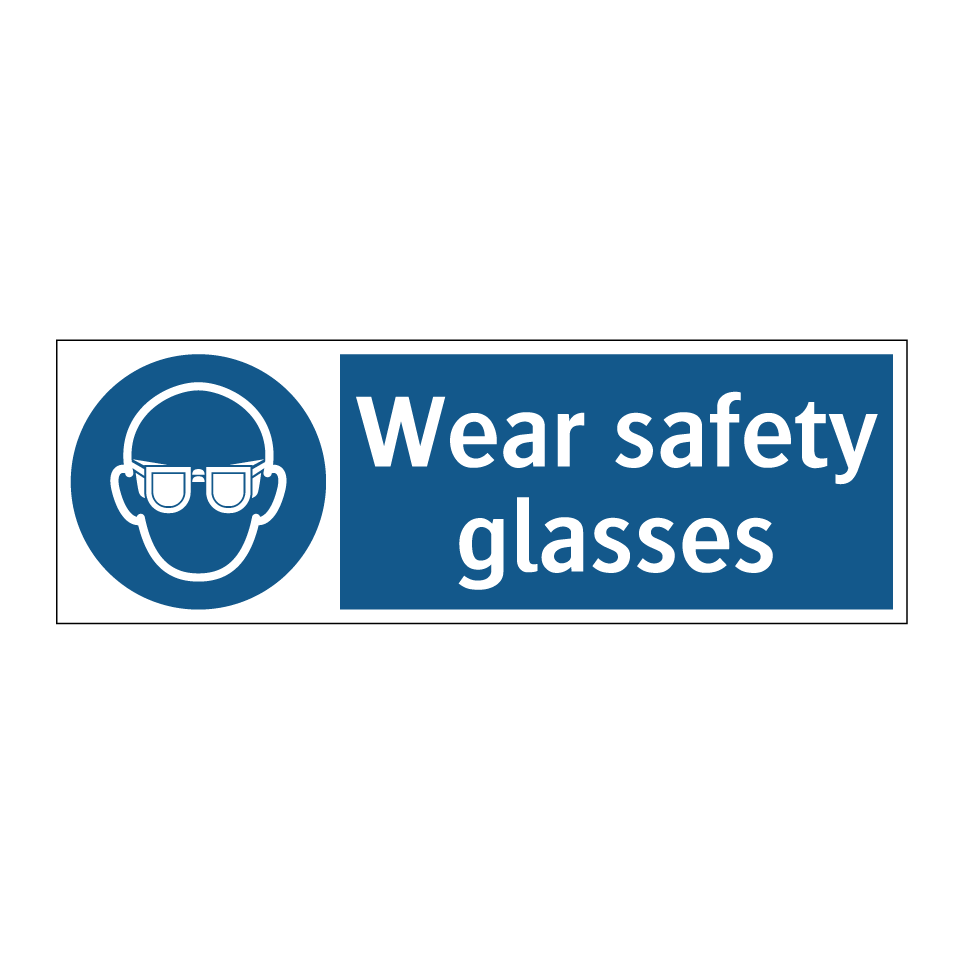 Wear safety glasses