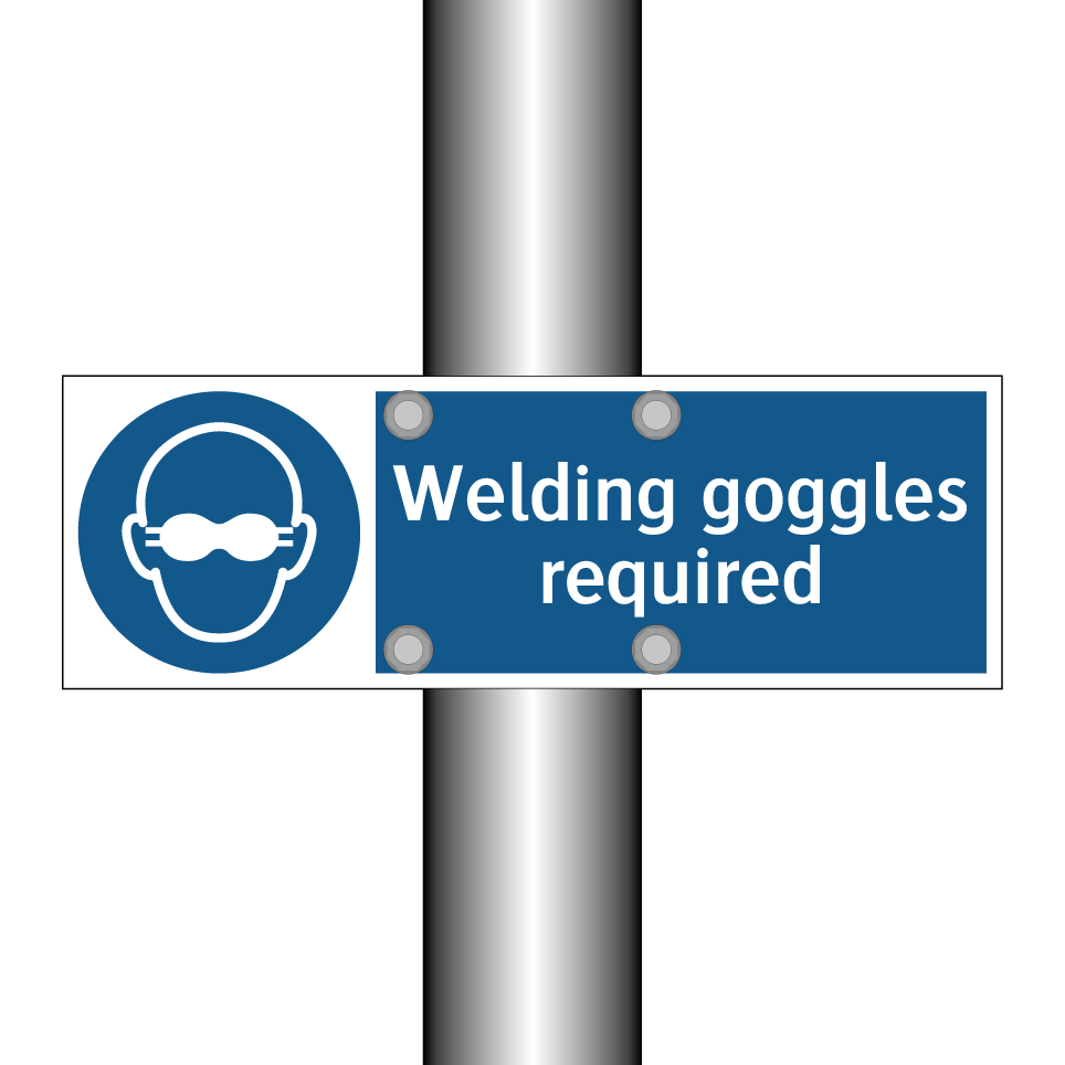 Welding goggles required
