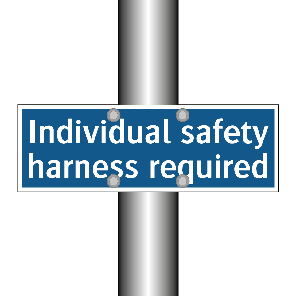 Individual safety harness required