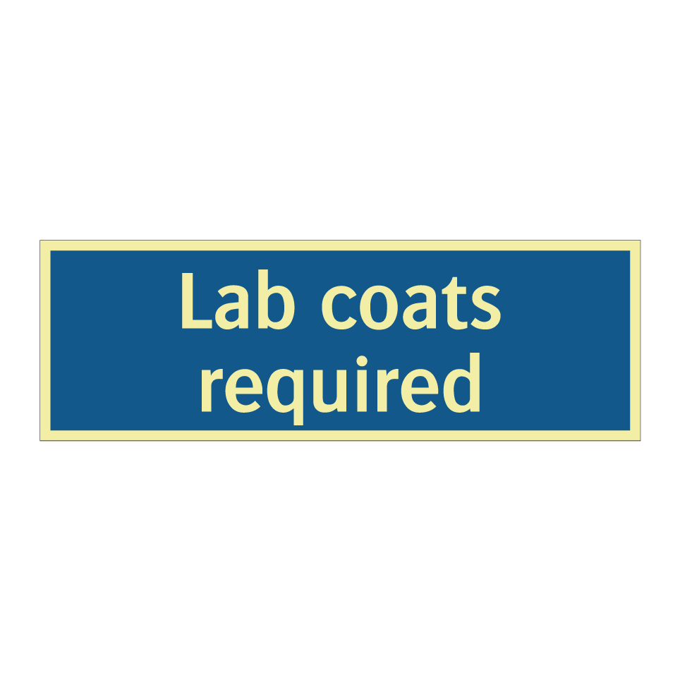 Lab coats required