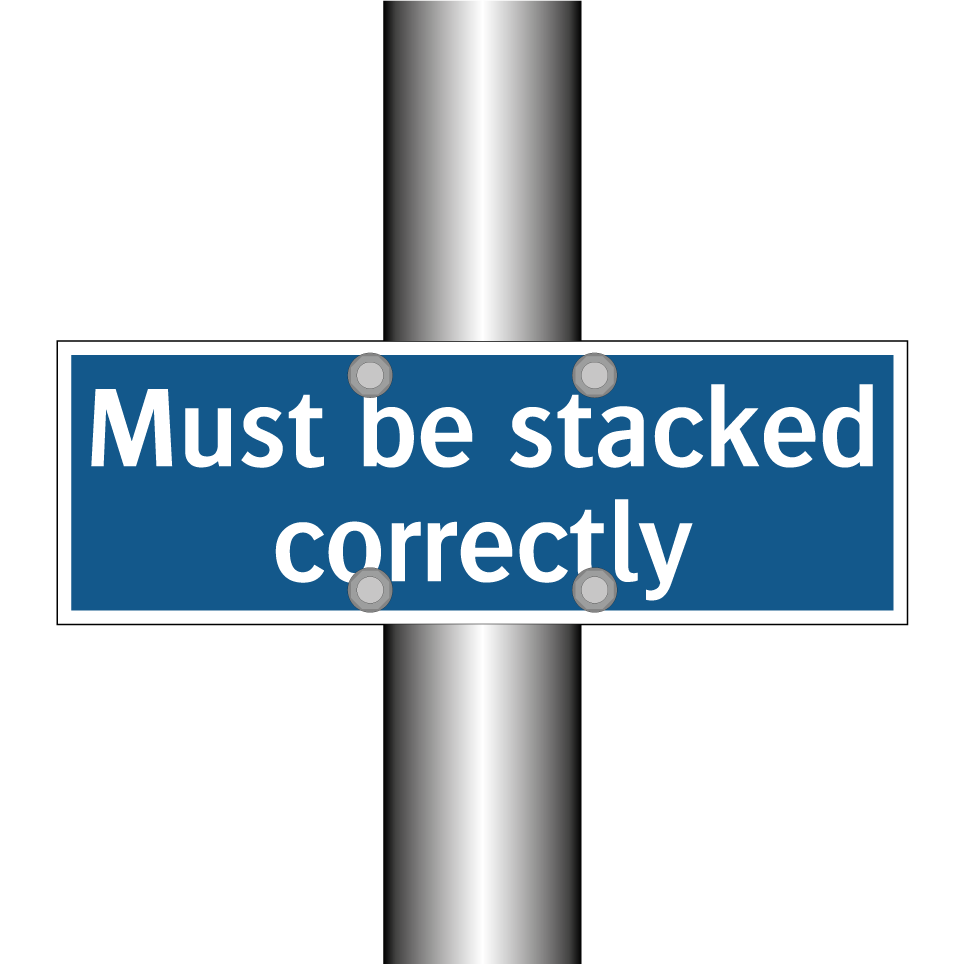 Must be stacked correctly