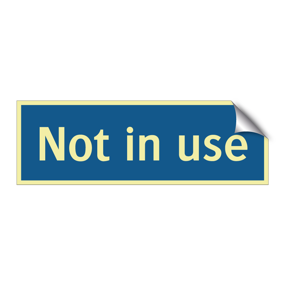 Not in use