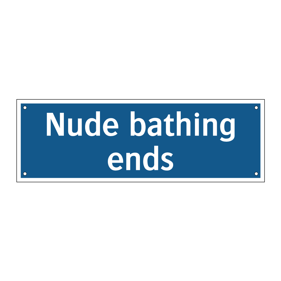 Nude bathing ends