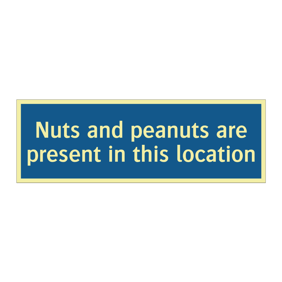 Nuts and peanuts are present in this location